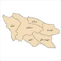 شیپ فایل بخش های شهرستان,نقشه ی بخش های شهرستان شیراز