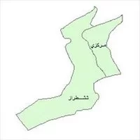 نقشه ی بخش های شهرستان,شیپ فایل بخش های شهرستان خلیل آباد