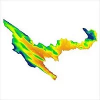 لایه مدل رقومی ارتفاعی,نقشه رستری,نقشه مدل رقومی ارتفاعی (DEM) شهرستان شیروان و چرداول (واقع در استان ایلام)