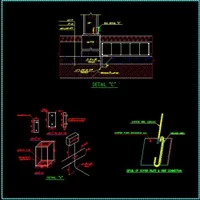 تاسیسات برق ساختمان,دانلود نقشه جزییات اتصال ارتینگ برق ساختمان