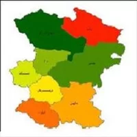 نقشه شهرستان ها,شیپ فایل شهرستان,شیپ فایل شهرستان های استان همدان