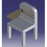طراحی صندلی بازو دار در,طراحی و مونتاژ صندلی بازو دار در نرم افزارکتیا