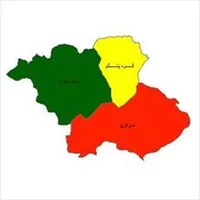 نقشه ی بخش ها,نقشه ی,نقشه ی بخش های شهرستان زنجان
