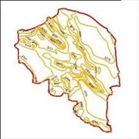 نقشه هم تبخیر استان کرمان,نقشه,نقشه منحنی های هم تبخیر استان کرمان