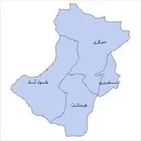 نقشه ی بخش ها,نقشه ی,نقشه ی بخش های شهرستان تاکستان