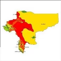 طبقات اقلیمی,نقشه طبقات اقلیمی استان,نقشه طبقات اقلیمی استان اصفهان