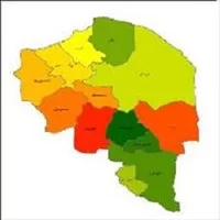 نقشه شهرستان ها,شیپ فایل شهرستان,شیپ فایل شهرستان های استان کرمان