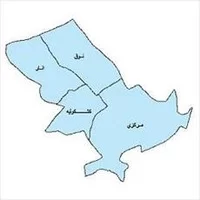 شیپ فایل بخش های شهرستان,نقشه بخش های شهرستان رفسنجان