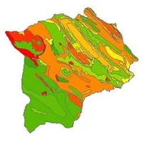 نقشه زمین شناسی شهرستان گچساران,شیپ,نقشه ی زمین شناسی شهرستان گچساران